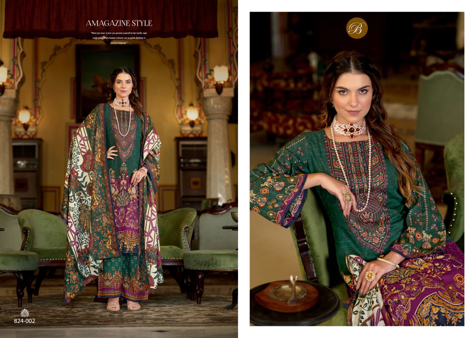 Dilshad Vol 4 Belliza Viscose Rayon Digital Printed Dress Material Wholesale Online